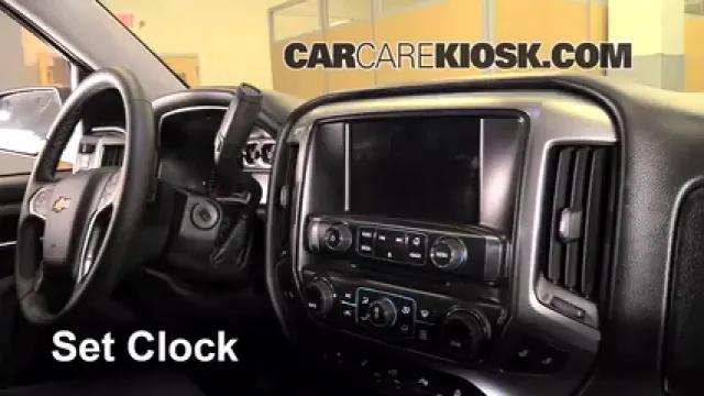 2014 Chevrolet Silverado 1500 LT 5.3L V8 FlexFuel Crew Cab Pickup Horloge Régler l'horloge